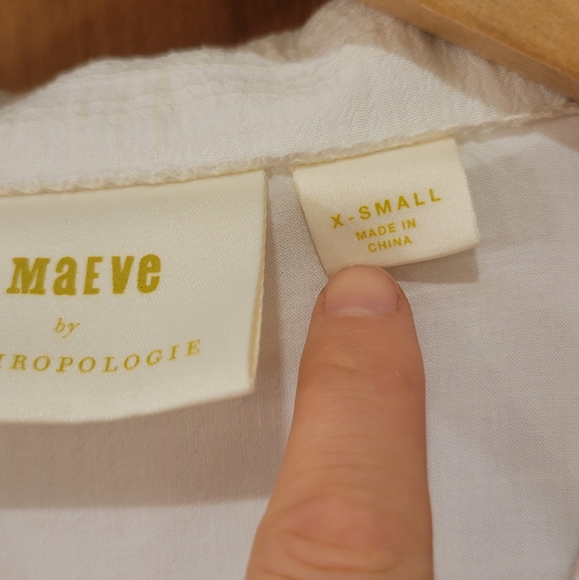 Maeve sleeveless Anthropologie cream/white lining dress size XS - Picture 4 of 7